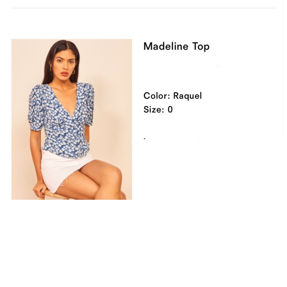 Reformation Madeline top